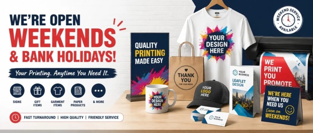 Weekend Printing Service Mansfield